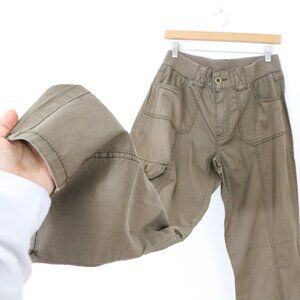 *Denver Hayes Brown Cargo Wide Leg Pants